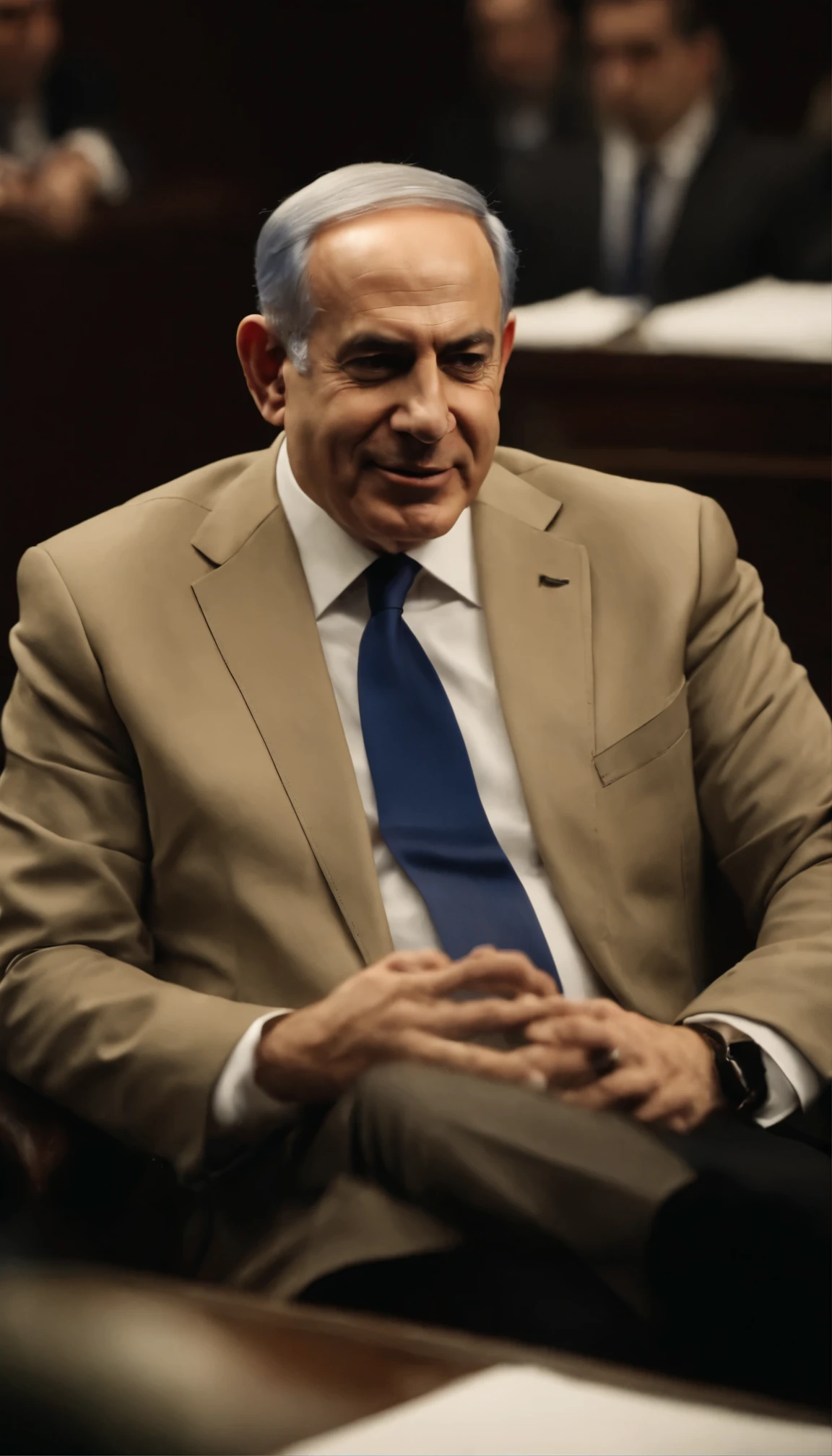 Netanyahu joying