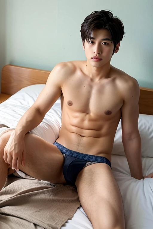 male　Age 25 underwear bed