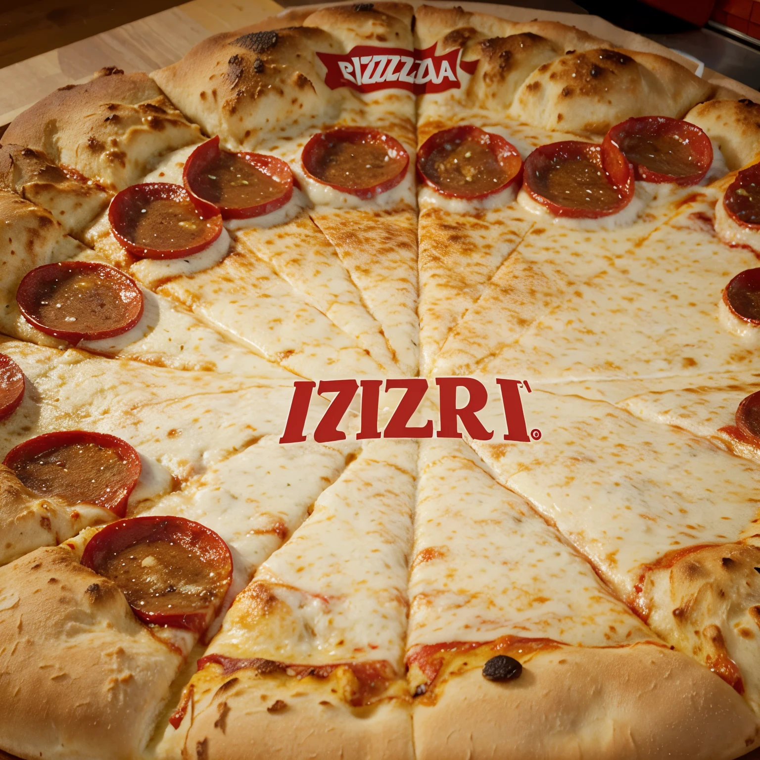 Pizzeria logo with the name pé di pizza