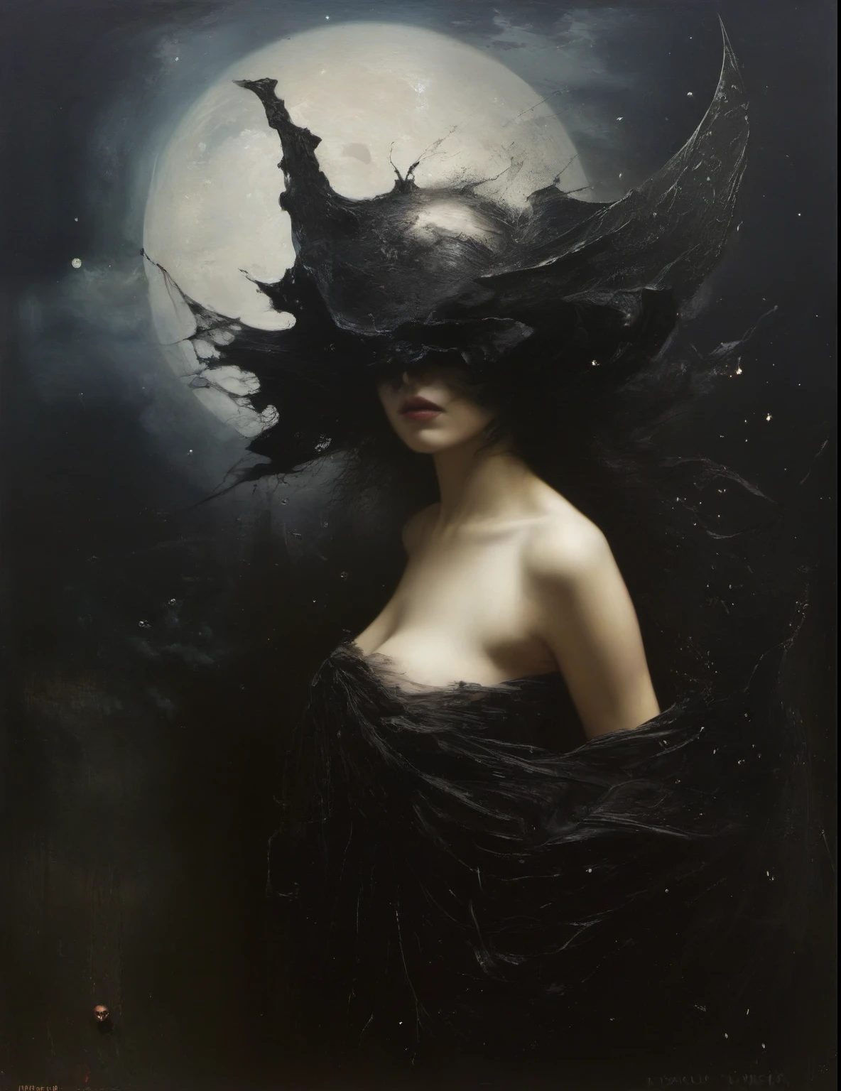 James Gurney, Surrealist art , dream-like, Mysterious, Provocative, symbolic, Complex, detailed,, (Gothic but very beautiful:1.4), (masterpiece, highest quality:1.4) , Nicola Samori Style,