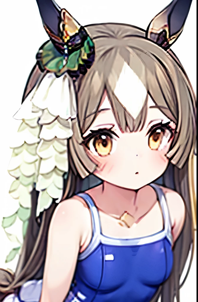 School Swimsuit Long Hair Horse ears
