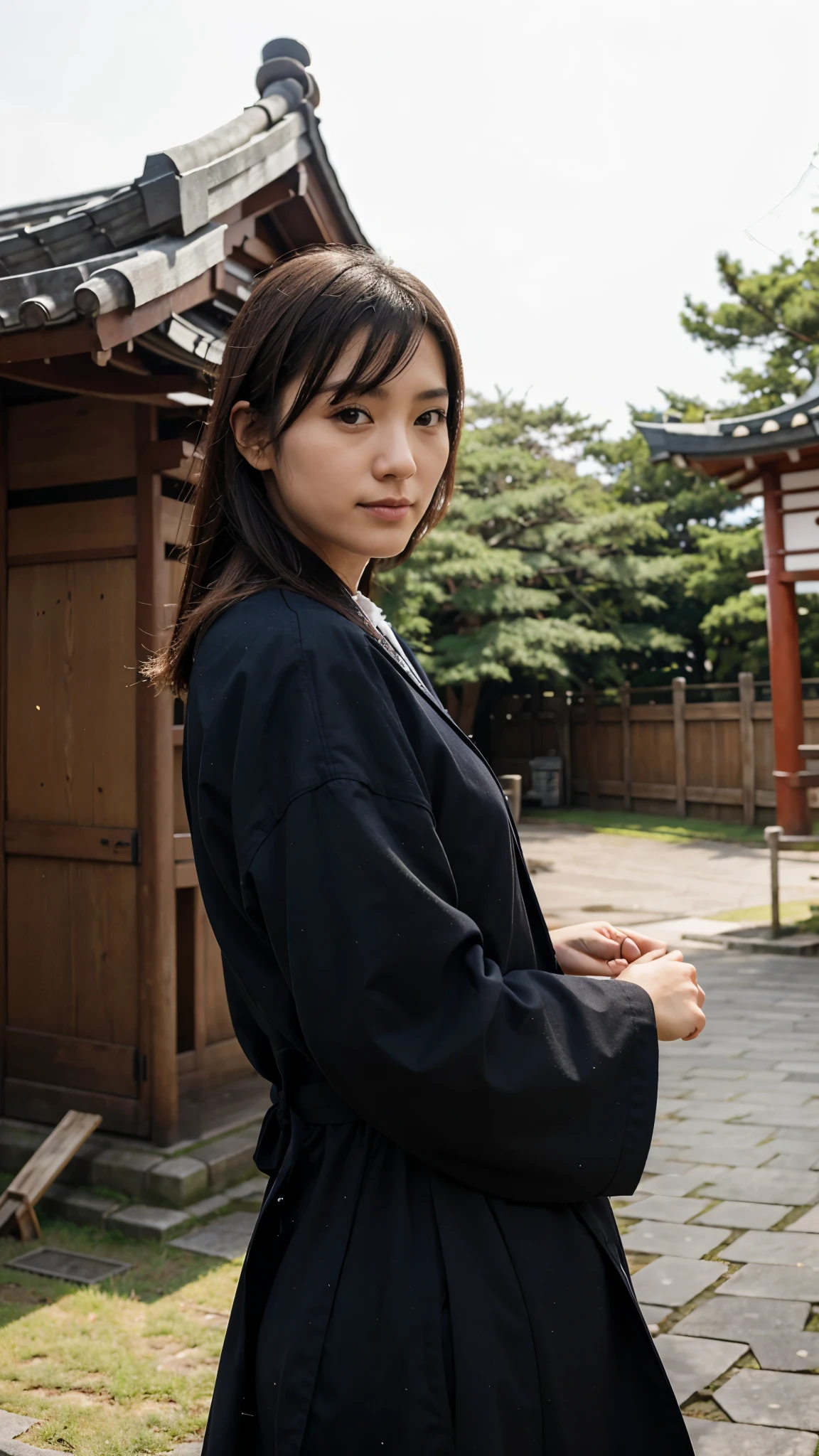Replace the background with a place from japan