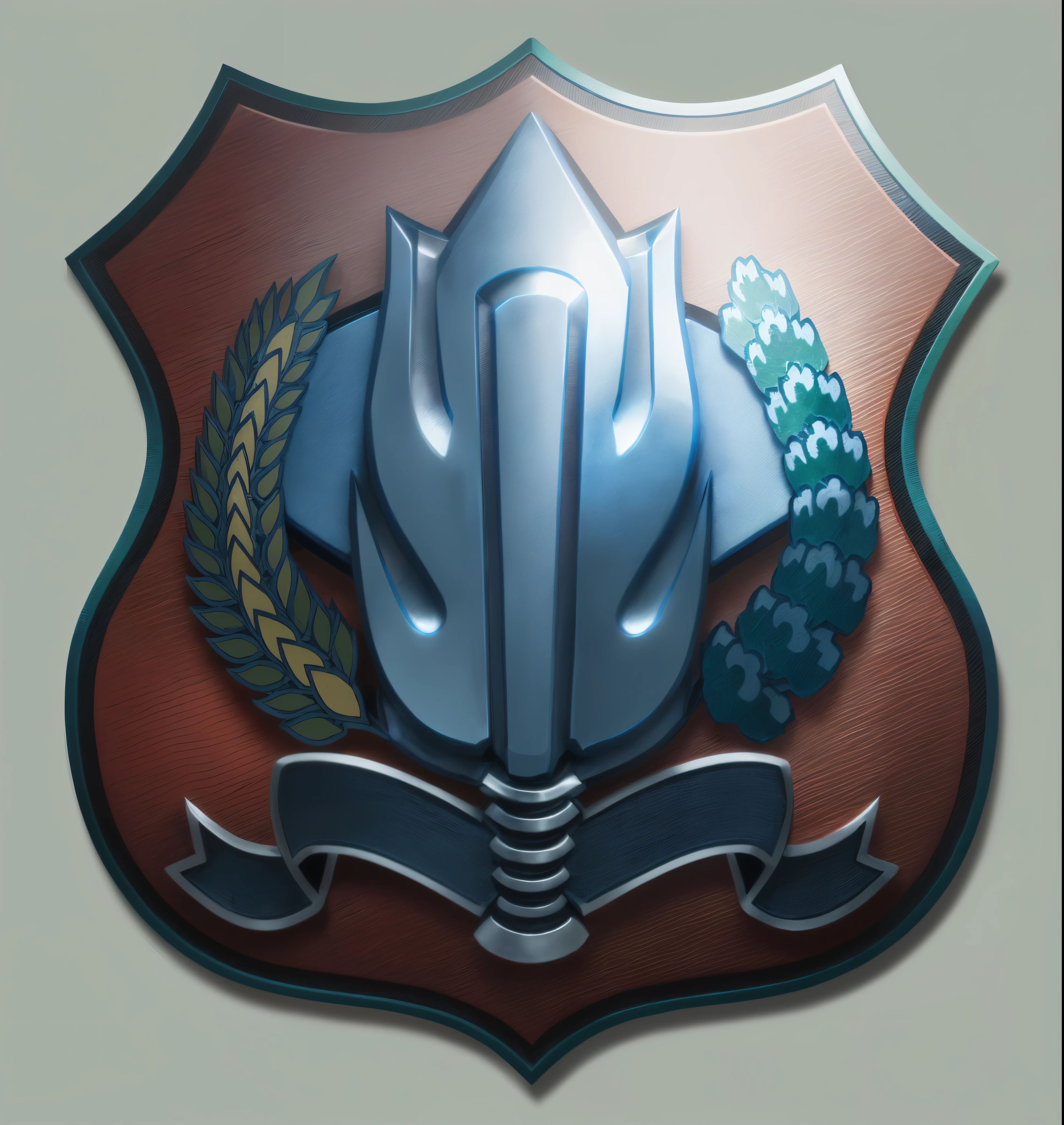 a blue shield with a green hop hop hop hop hop hop hop hop hop hop hop hop hop hop hop hop hop hop hop hop hop hop hop hop hop hop, high school badge, seifuku, mechanized police infantry, emblem, insignia, military insignia, shield emblem, badge, gunma prefecture, saitama prefecture, coat of arms, [ digital art, sergeant
