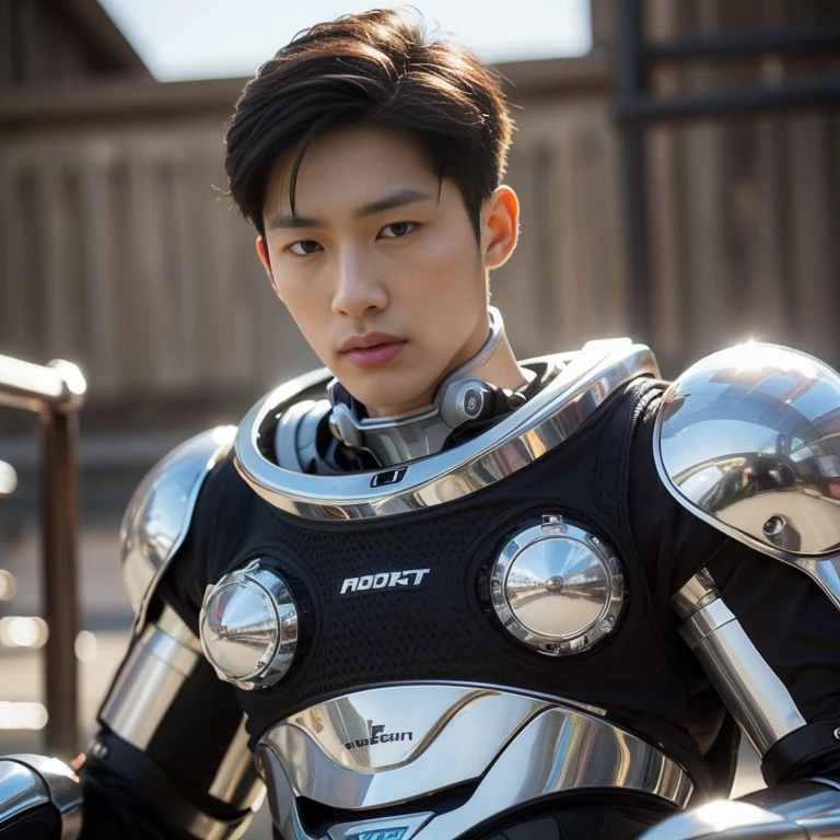 (masutepiece,High resolution,ultra - detailed:1.0),1(Boy,Robot Boy),Perfect male body,Look at the camera,Delicate eyes and delicate face,extremely details CG,Unity 8k Wallpaper,intricate-detail,solo person,Detailed face, (Futuristic skin-perfect white bodysuit), Best Quality, hands visible, (White Gloves),  extra short hair:1.5 , full length shot(fls) ,  , big hips , insane details, hyper details , photorealistic , only male , handsome boy ,  puffy nipples , 16k resolution , ultra-high clarity , hyperrealism, uhd,. K-pop idol ,   whore , slutty whore , swollen nipples , defeat , grins ,thick thighs, male , ((handsome face detail)) ,handsome Korean boy , ars old , ((only boy , only male))

