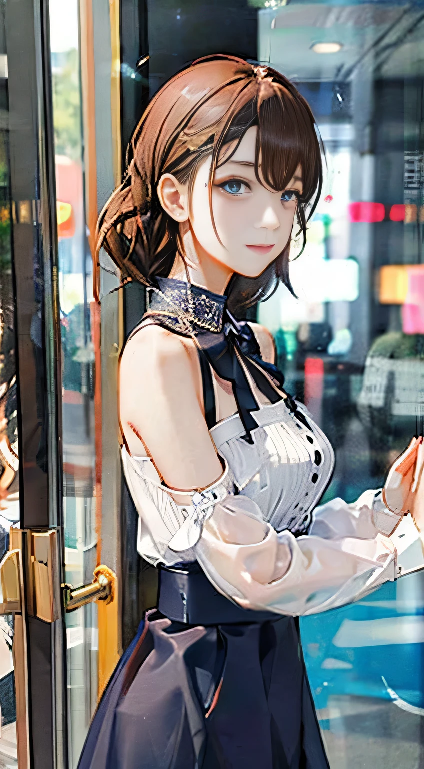 highest quality, masterpiece, One girl, whole body, Very delicate and beautiful girl, 8K Wallpaper, Beautiful fine details, Beautiful sparkle, Cinematic lighting、23 years old、Idol、sexy
