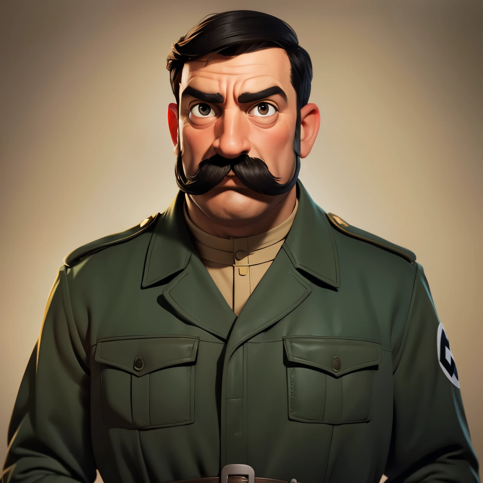 Rana con bigote de Hitler 