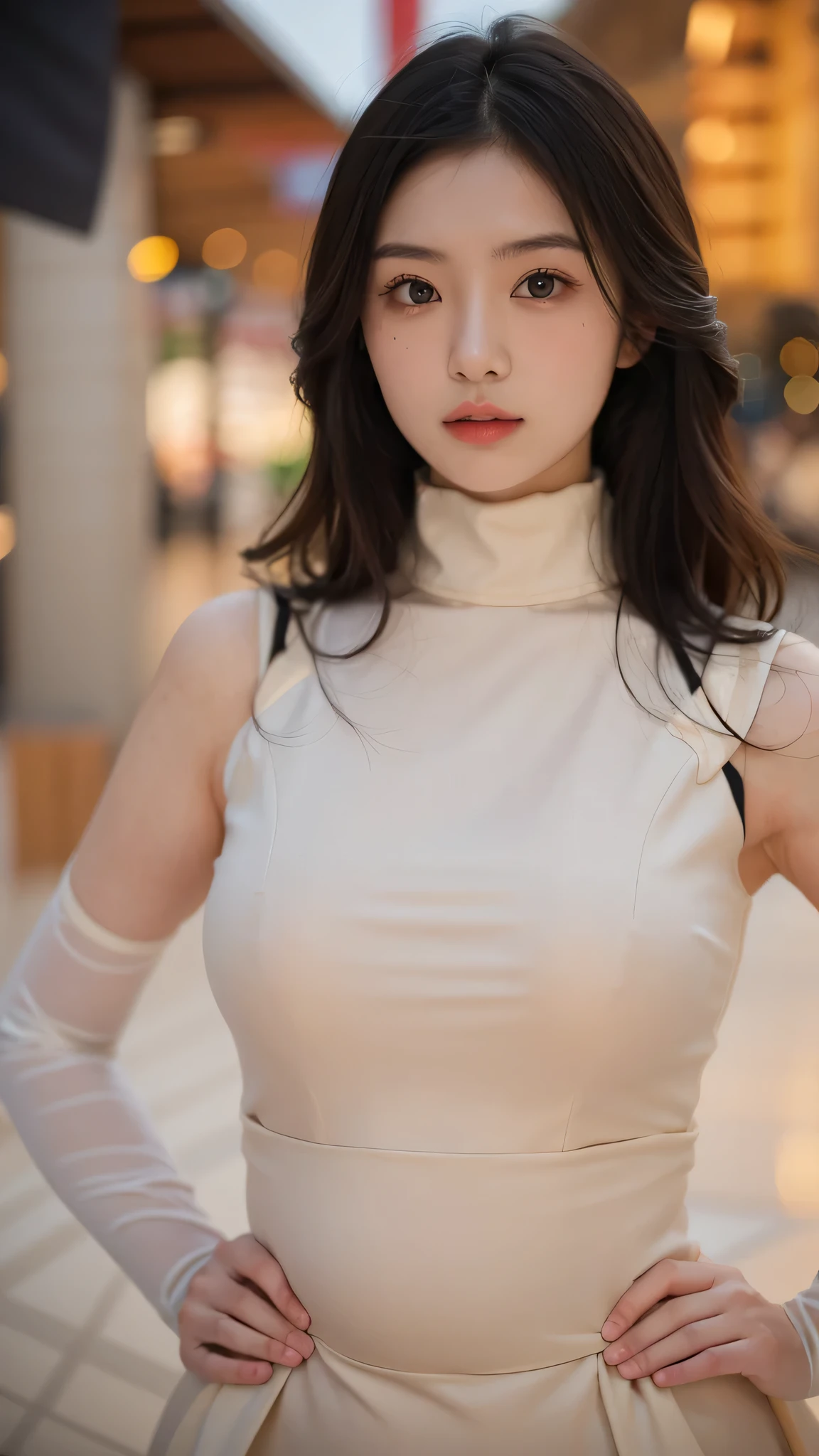 Pregnant women、(8,000 people, High resolution, highest quality, Tabletop:1.2)、((whole body)), Japanese girl's life々Beautiful portrait、超A High resolution, highest quality, (Big Breasts,:1.8), {Hide all breasts:1.2}, {Off-white shorts:1.5}. (Wearing a blue sleeveless turtleneck:1.5), (Hands on hips:1.6), (On the street:1.2), break (Natural skin texture, Detailed skin, Surrealism, Extremely clear), Intricate details, Depth of written boundary, Sexy Woman, Long black straight hair, Tight ass, ((masterpiece, highest quality, Attention to detail)), (Realistic:1.4), alone, shut up, smile happily, Big eyes, Clear double eyelids, eyelash, Long neck, Absolute area, Beautiful collarbone, Your face is perfect, Thin lips, Small face, (Looking at the audience, Eye highlights, Light brown eyes, Lip gloss side:1.5), {From head to toe, showing my whole body:1.7}, smile, Dolphin Shorts, stockings, Pregnant women、Pregnant women in their final month、Salmon pink hair、Cute Smile、
