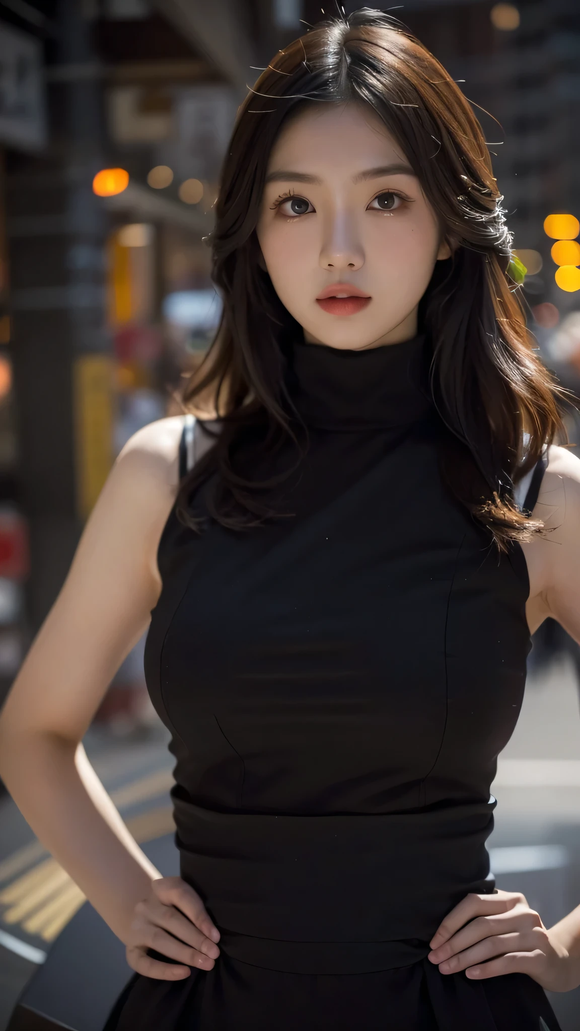 Pregnant women、(8,000 people, High resolution, highest quality, Tabletop:1.2)、((whole body)), Japanese girl's life々Beautiful portrait、超A High resolution, highest quality, (Big Breasts,:1.8), {Hide all breasts:1.2}, {Off-white shorts:1.5}. (Wearing a blue sleeveless turtleneck:1.5), (Hands on hips:1.6), (On the street:1.2), break (Natural skin texture, Detailed skin, Surrealism, Extremely clear), Intricate details, Depth of written boundary, Sexy Woman, Long black straight hair, Tight ass, ((masterpiece, highest quality, Attention to detail)), (Realistic:1.4), alone, shut up, smile happily, Big eyes, Clear double eyelids, eyelash, Long neck, Absolute area, Beautiful collarbone, Your face is perfect, Thin lips, Small face, (Looking at the audience, Eye highlights, Light brown eyes, Lip gloss side:1.5), {From head to toe, showing my whole body:1.7}, smile, Dolphin Shorts, stockings, Pregnant women、Pregnant women in their final month、Salmon pink hair、Cute Smile、