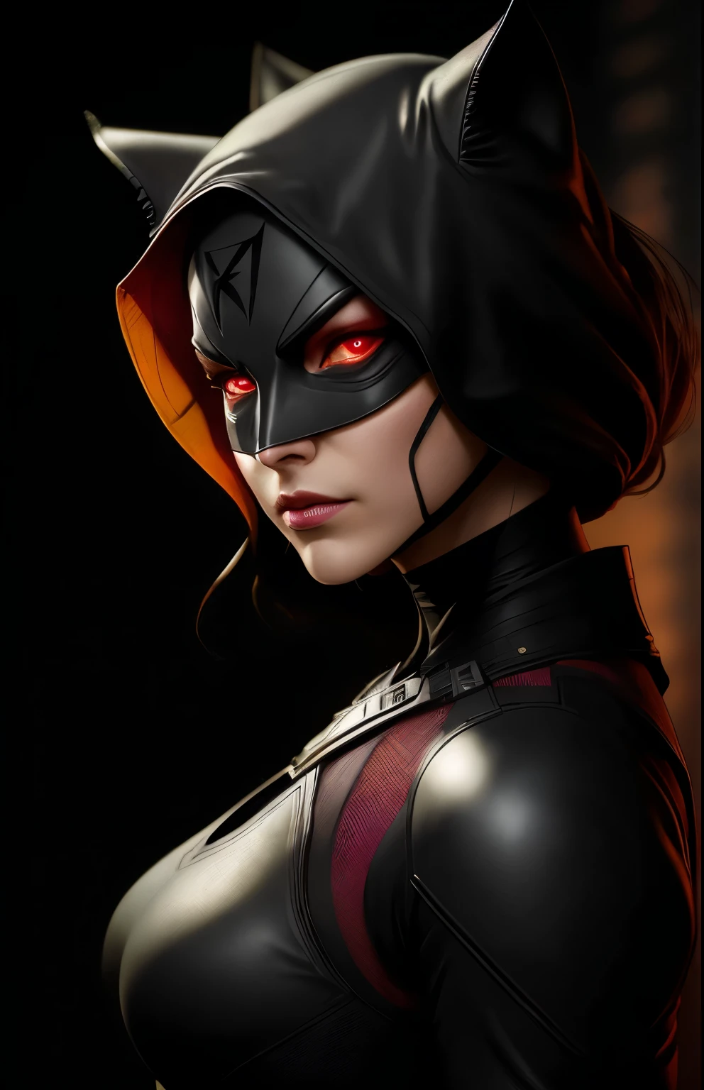 (dark shot: 1.1), epic realistic, Catwoman Red Lantern from DC, yellow gradient, black, brown and magenta color scheme, grunge aesthetics!!! graffiti tag wall background, art by Greg Rutkowski and artgerm, soft cinematic light, Adobe Lightroom, darkroom, HDR, intricate, highly detailed, (depth of field: 1.4), faded, (neutral colors: 1.2), (hdr: 1.4), (muted colors: 1.2), hyper-detail (artstation: 1.4), cinematic, warm light, dramatic light (complex details: 1.1)