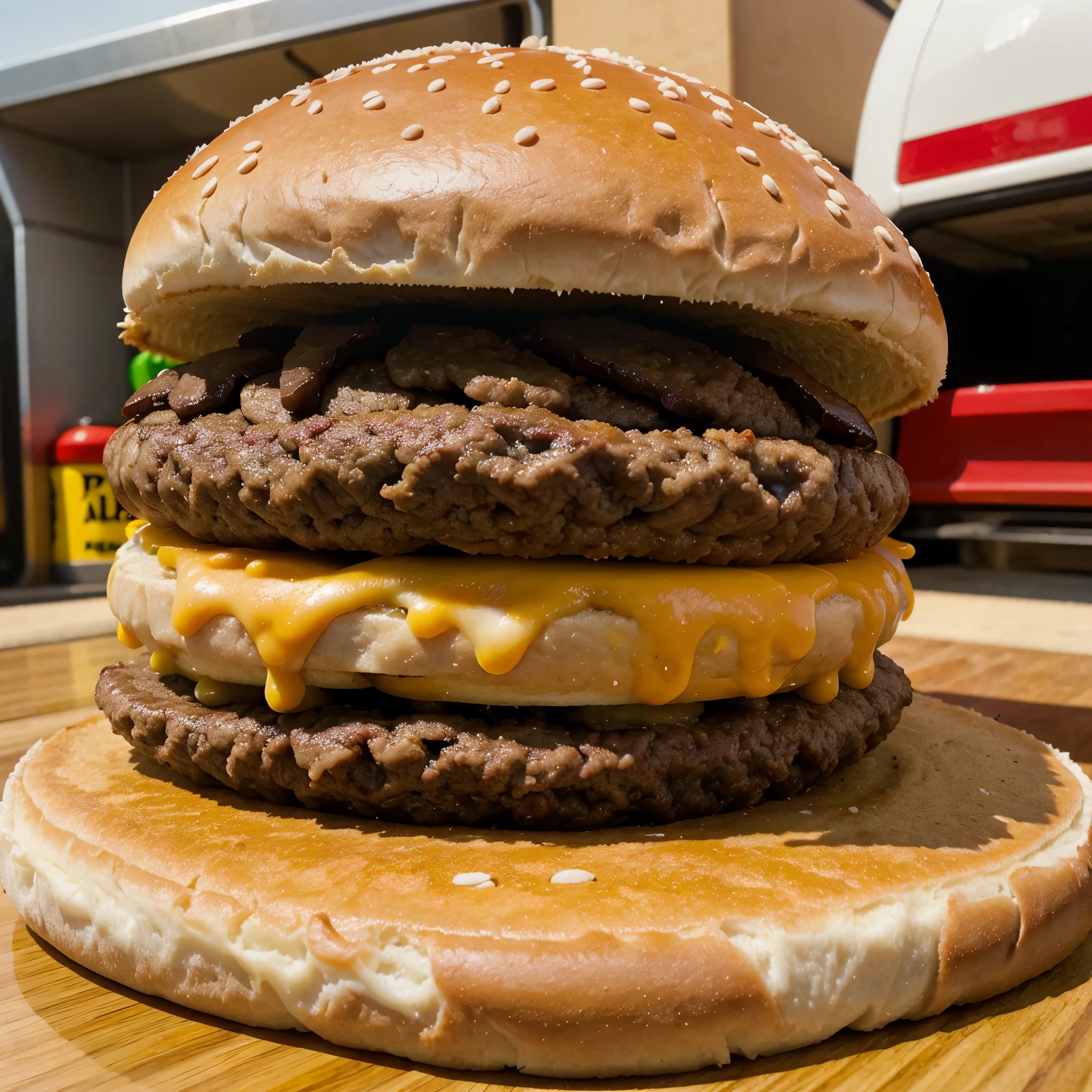 Create Kombi logo with hamburger