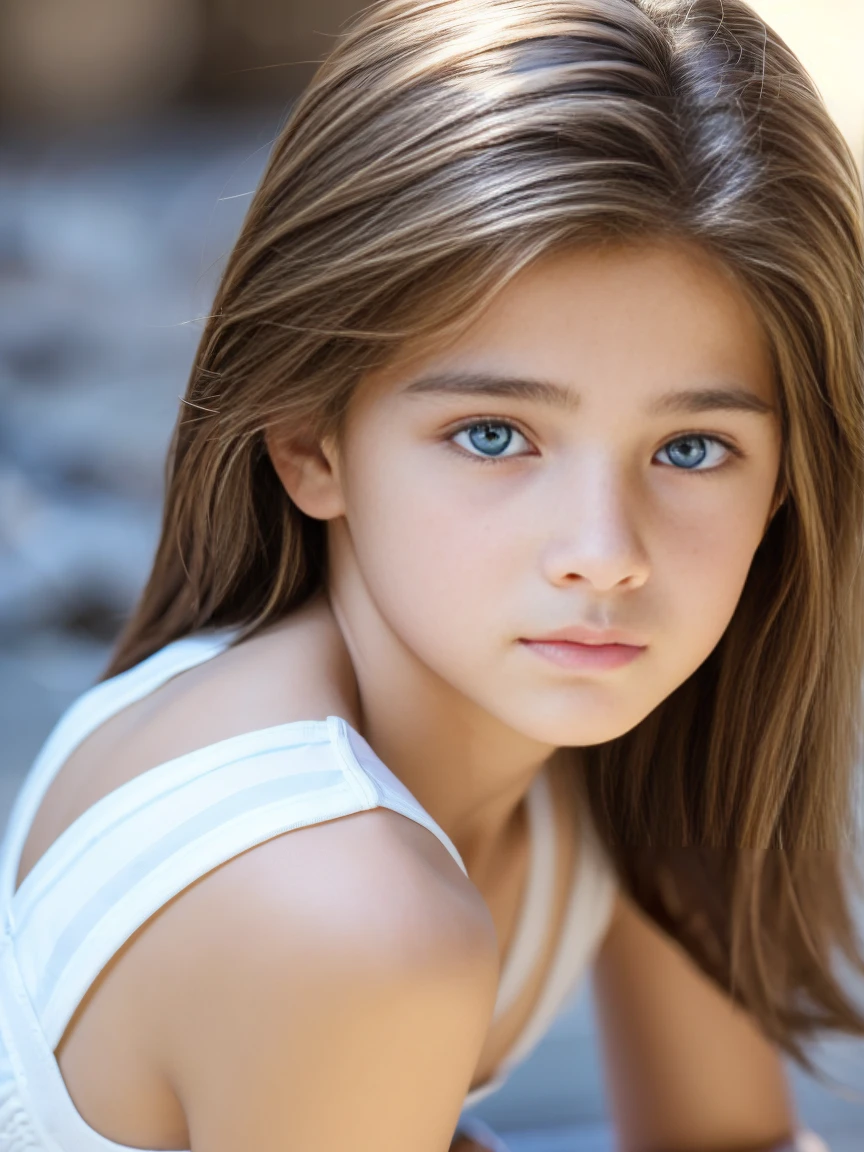 A boy, hermoso, facciones finas, rasgos lindos, piel blanca, ojos azules, light brown hair, mirada triste y pensativa, pecho agradable y definido, toples, piernas fuertes musculosas