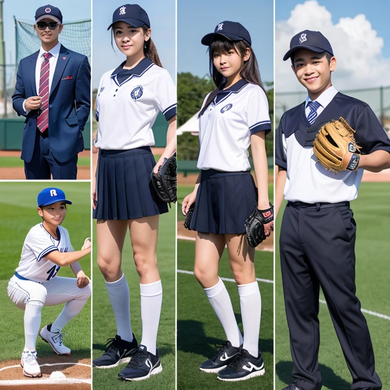 School club manager uniform baseball club