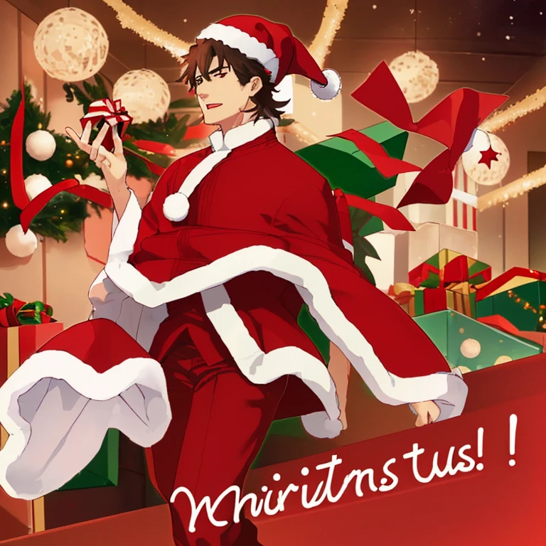 Only Kiritsugu comes to the Christmas party Santa clothes