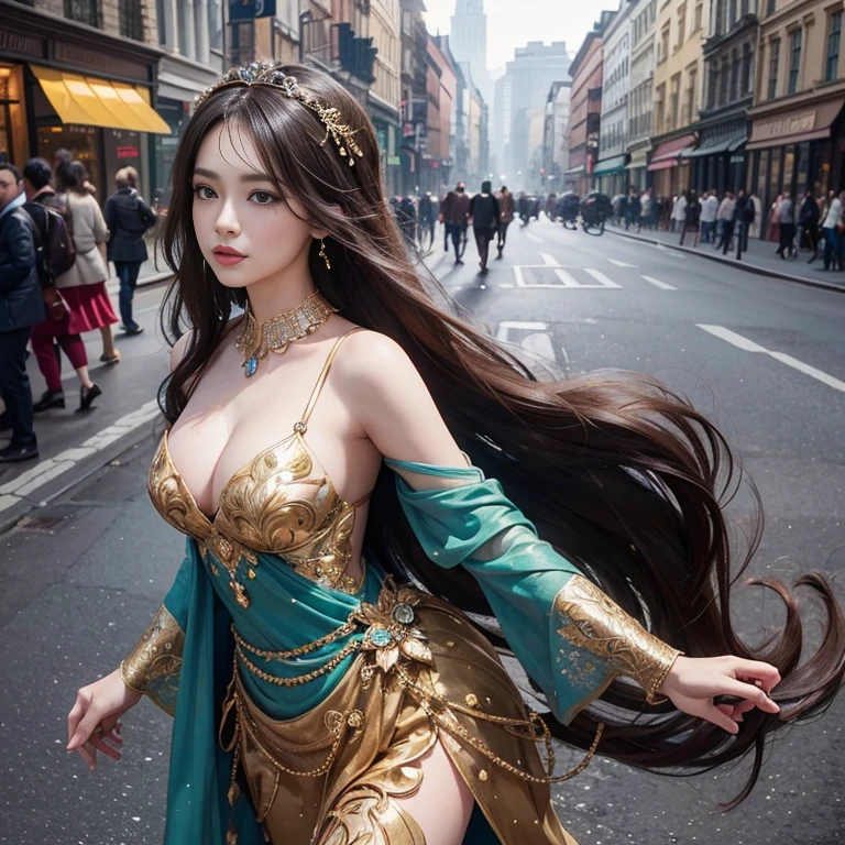 As a high-resolution image of a horse on the busy street of Baker Street. This horse boasts exquisite detailing and a vintage aesthetic., Capturing the essence of a bygone era. rider, Hair fluttering in the wind, They run confidently through the crowded streets.、It gives me joy and happiness。.
Focus on the highest quality, An image made to be a masterpiece in itself. Boasting 8K resolution, Perfectly capture every intricate detail、can be displayed. The image quality is unparalleled, Create a visually stunning experience for your audience. The overall image exudes an award-winning aura.,
The face is at the center of the image, Drawn with meticulous attention to detail. All Contours, Features, Facial expressions are captured with great accuracy. Viewers can immerse themselves in ultra-high resolution detailed faces, Marvel at the vivid depictions. eye, especially, It is an attractive focal point, Shining with stunning detail and realism.
Add depth and visual interest, The ancient Islamic costumes worn give off an exotic vibe., enhancing the overall aesthetic of the image. Tatoo in the chest gives attractive charm, Symbolize their attractive personality.
The color palette of the image is、Carefully selected to evoke a nostalgic and timeless atmosphere。.