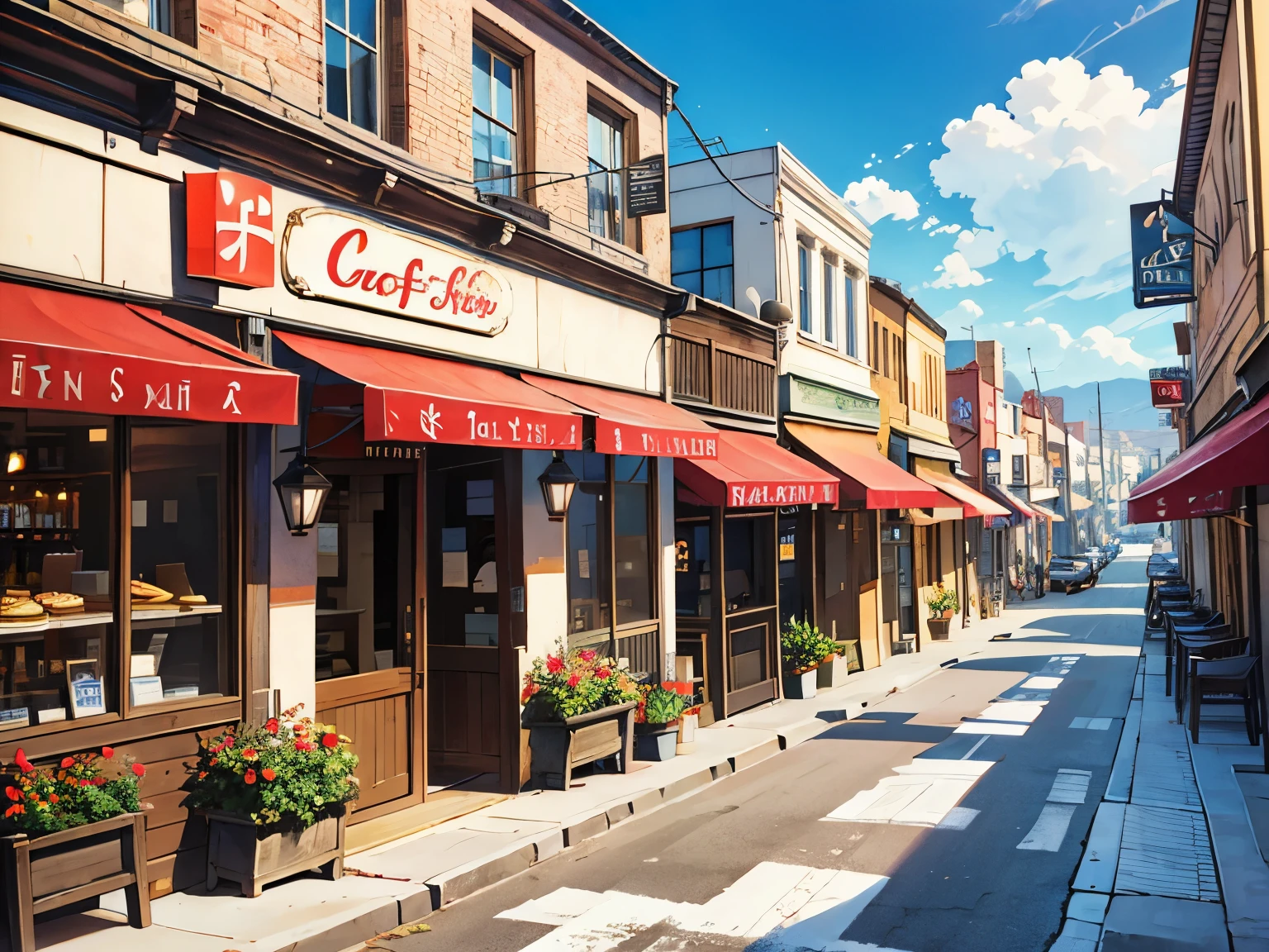 　Streetscape　No cast　Background only　　food　Cafe　Restaurant Street　Western