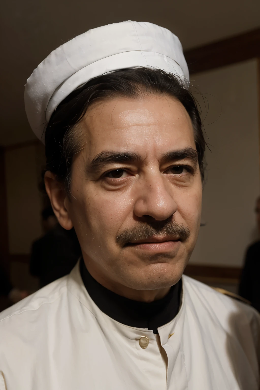 ((best quality)), ((masterpiece)), (detailed), perfect face Saddam Hussein