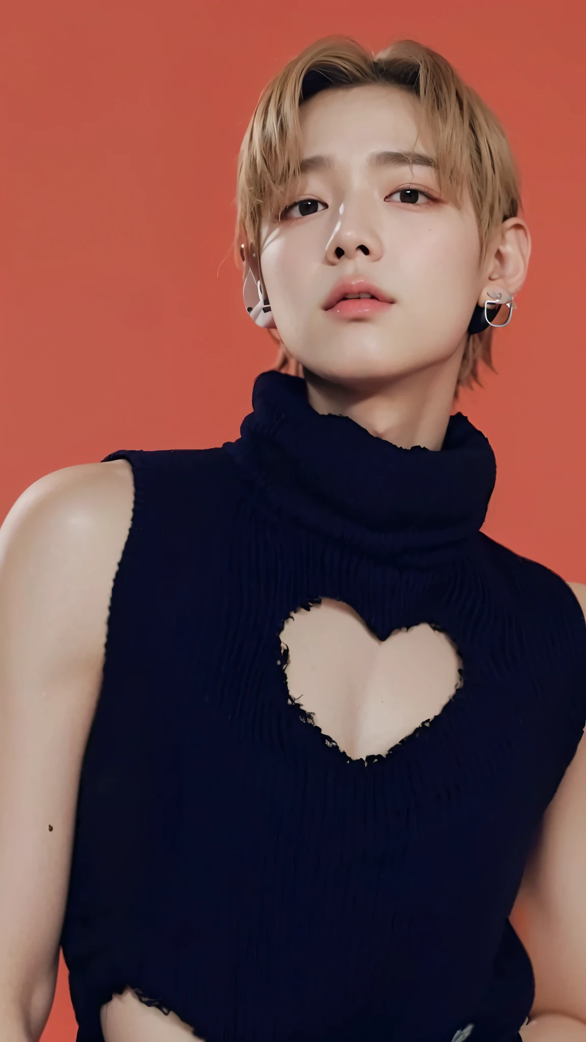 There's a kid with headphones on and a pink sweater, ulzzang, Ulzzang masculino, Wan adorable cara coreana, Cai Xukun, kanliu666, Jinyoung Shin, Ruan lindo vtuber, Kim Doyoung, Chiho, e-chica, E - Chica, Jung Jaehyun, Jaeyeon Nam, Sakimichan