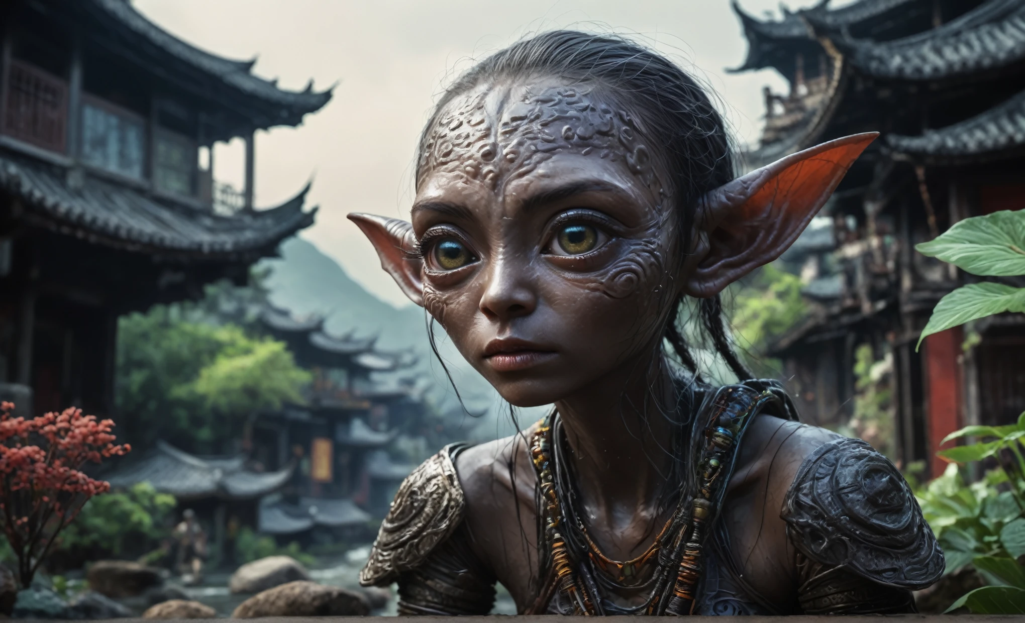 ,full body shot,beggar deep niobium paladium The Alien Entity,native italian babychild, wants eat,survival in criminal city of future, Technicolor,natural skin textures, hyper realism, hyper detailed,Extremely detailed,High contrast,Masterpiece,Realistic,Ultra Detailed, intricate details,realistic humid leather,extremly intricate,Epic Realistic, cinematic style,irina yermolova,high contrast,hdr,extremely detailed, deep night landscape,masterpiece,intricate details,faded,eyes extremely detailed, high detailed eyes,8k resolution,RAW,retina, Nikon Z9,China,orc,Li River in Guangxi Zhuang of China,tkt style, pointed ears,perfect, Elf,transition between two art styles, Ink painting to photorealism, Double contact, X-ray, Creative, vivid light, masterpiece, fantasy, Abstract, Surrealism, super detailed, high resolution, stop:35;(((creature with a spectral and ghostly appearance)). Her skin is pale, almost translucent,ancient rock paintings of the first people,sharkfish's leather,A Modern flat toon Crazy whit a Big ONE a Only Eye Robot USSR , and helmet Style, tongs in hands, Tv head, pinhead, camouflage Yellow White Pink Rusty, Ambient in a meteorite crater super detailed,