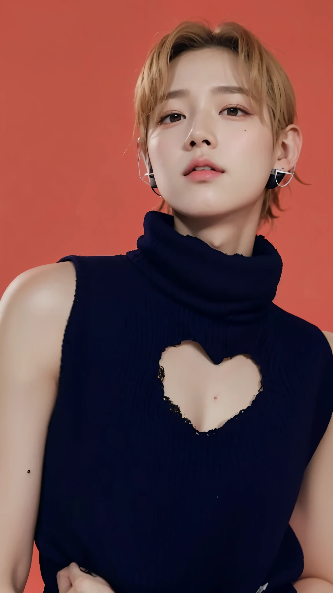 There's a kid with headphones on and a pink sweater, ulzzang, Ulzzang masculino, Wan adorable cara coreana, Cai Xukun, kanliu666, Jinyoung Shin, Ruan lindo vtuber, Kim Doyoung, Chiho, e-chica, E - Chica, Jung Jaehyun, Jaeyeon Nam, Sakimichan , cute
