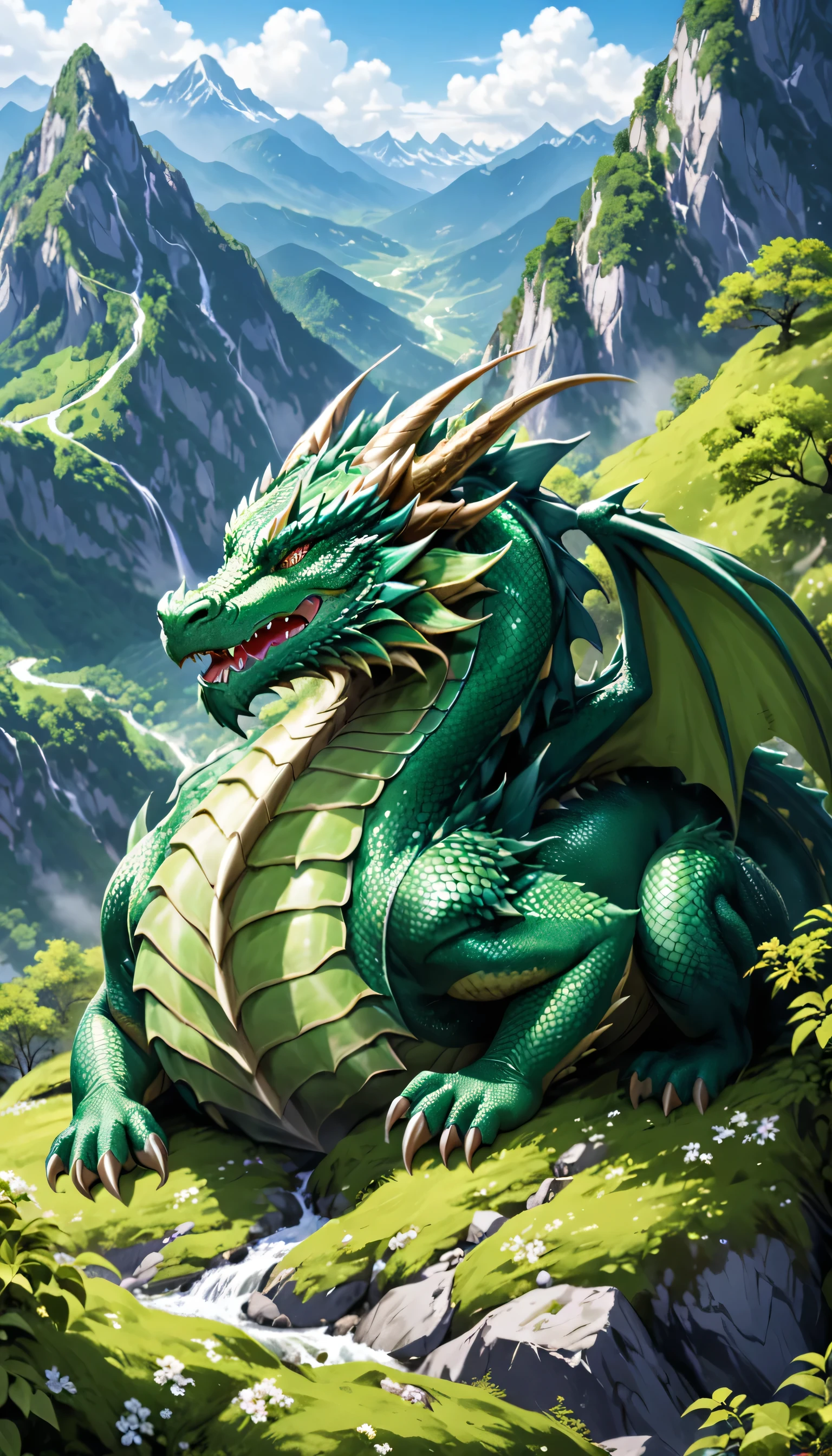 Dragon Sleeping in the Mountain