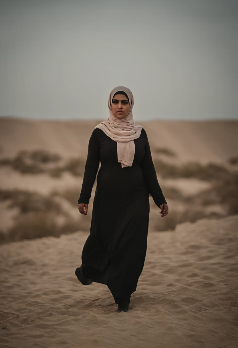 Muslim girl, plump body, Hamas Concept, brutal, barbaric, fucked, who subdued the United States.