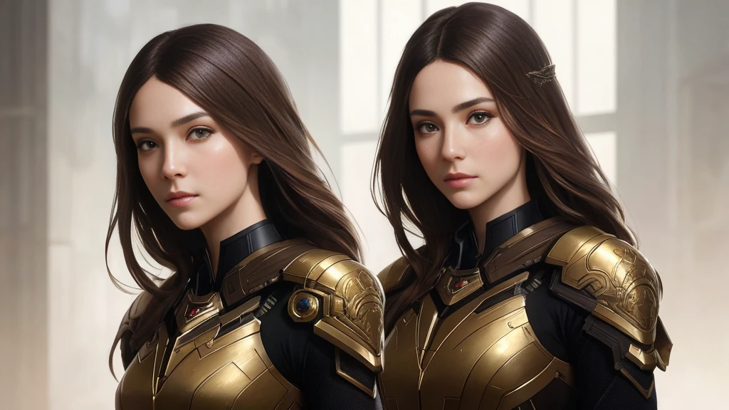 8k portrait of a beautiful brown haired cyborg，Complex，grace，Very meticulouajestic，Digital photography，Artgerm、Ruan Jia、Art by Greg Rutkowski Surrealist Painting Filigree，Broken glasasterpiece，Side slits，Exquisite and beautiful eyes：1.2 ), Human Development Report,