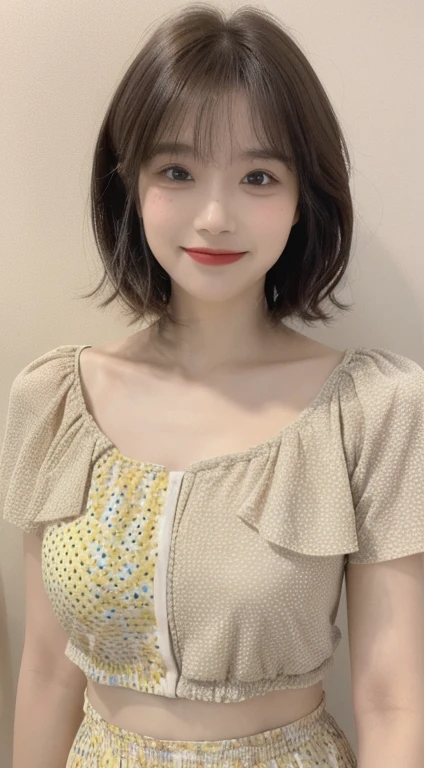 ((highest quality, 8k, masterpiece:1.3)), concentrated:1.2, Perfect body beauty:1.4, Hips:1.2, ((Layered Haircut, chest:1.2)), (Wet clothes:1.1) , Bandeau dress: 1.1, 綺麗なchest、Belly button、Highly detailed face and skin texture, Beautiful Eyes, double eyelid, Whitening skin, Long Hair, (shut up: 1.3), smile, pointillism technique, (Brilliant dots):1.2, Optical Hybrid, playful pattern, Vivid texture, Rich colors, Unique visual effects