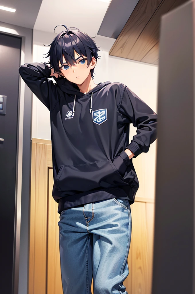 (creation:1.4),(HDR),moe,Strongest configuration、(High resolution)、Light and Dark、Athletic male model、(Protagonist Boy,male protagonist,Anime characters)、(Young Man,Detailed man,Cool Junior High Boy:1.4,Cool Junior High School Boy:1.4)、((Detailed manface:1.4))、face、refer to、hand、smart、(He remains a silly male student with a bright personality and charming heart and appearance.)、Slim body、victim、During puberty my penis became female、I became a high school girl、