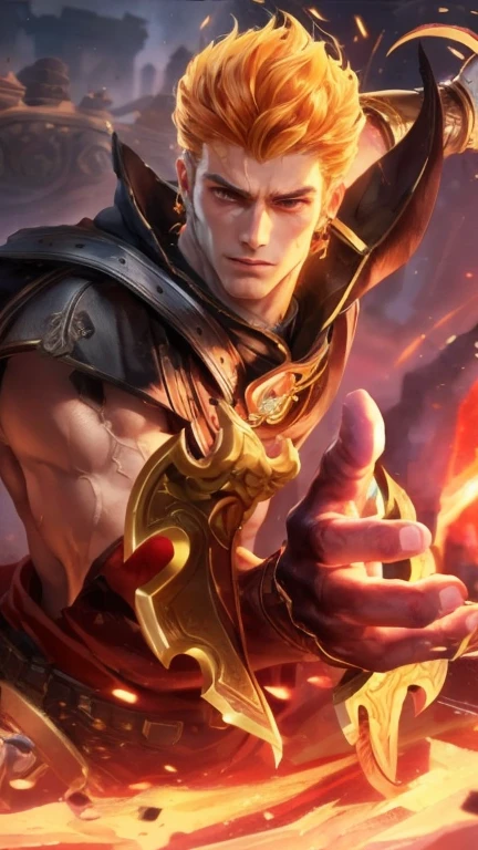 (Intricate Details, Masterpiece, Best Quality, High Resolution, 8k), (1man), (male:1.2), mature, dandy face, finely detailed eyes and face, toned body, masculine appeal, commanding presence, hot stud, bulging biceps and triceps, well-developed quadriceps and hamstrings, light skin, burgundy straight layered bangs hair, aquamarine eyes,  ornate details,  portrait, solo, half shot, looking down, detailed background, detailed face, (cogpunkai, cogpunk theme:1.1),  tech-mage,   [magic|technology], melding of spellcraft and advanced technology,  intricate [spellcasting clothes|mechanical gear], gear shaped glyphs,  ancient crystals,  [gears|ancient spell],  floating particles,  [innovative|enchanting] aura, high tech vehicle in background,   , finely detailed background, Depth of Field, VFX, young man and handsome