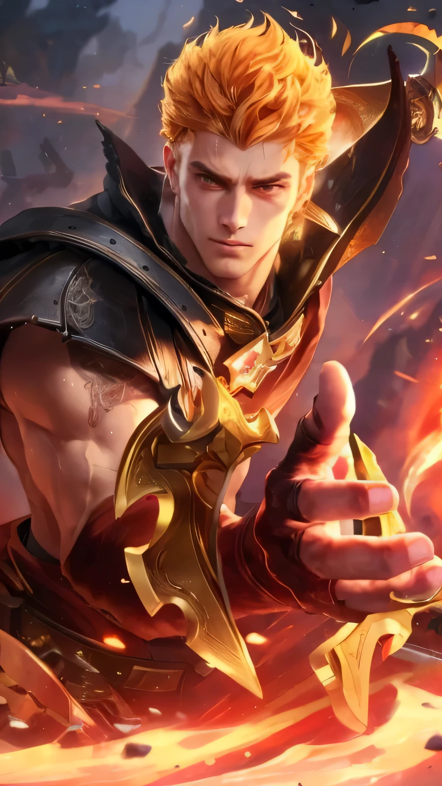 (Intricate Details, Masterpiece, Best Quality, High Resolution, 8k), (1man), (male:1.2), mature, dandy face, finely detailed eyes and face, toned body, masculine appeal, commanding presence, hot stud, bulging biceps and triceps, well-developed quadriceps and hamstrings, light skin, burgundy straight layered bangs hair, aquamarine eyes,  ornate details,  portrait, solo, half shot, looking down, detailed background, detailed face, (cogpunkai, cogpunk theme:1.1),  tech-mage,   [magic|technology], melding of spellcraft and advanced technology,  intricate [spellcasting clothes|mechanical gear], gear shaped glyphs,  ancient crystals,  [gears|ancient spell],  floating particles,  [innovative|enchanting] aura, high tech vehicle in background,   , finely detailed background, Depth of Field, VFX, young man and handsome