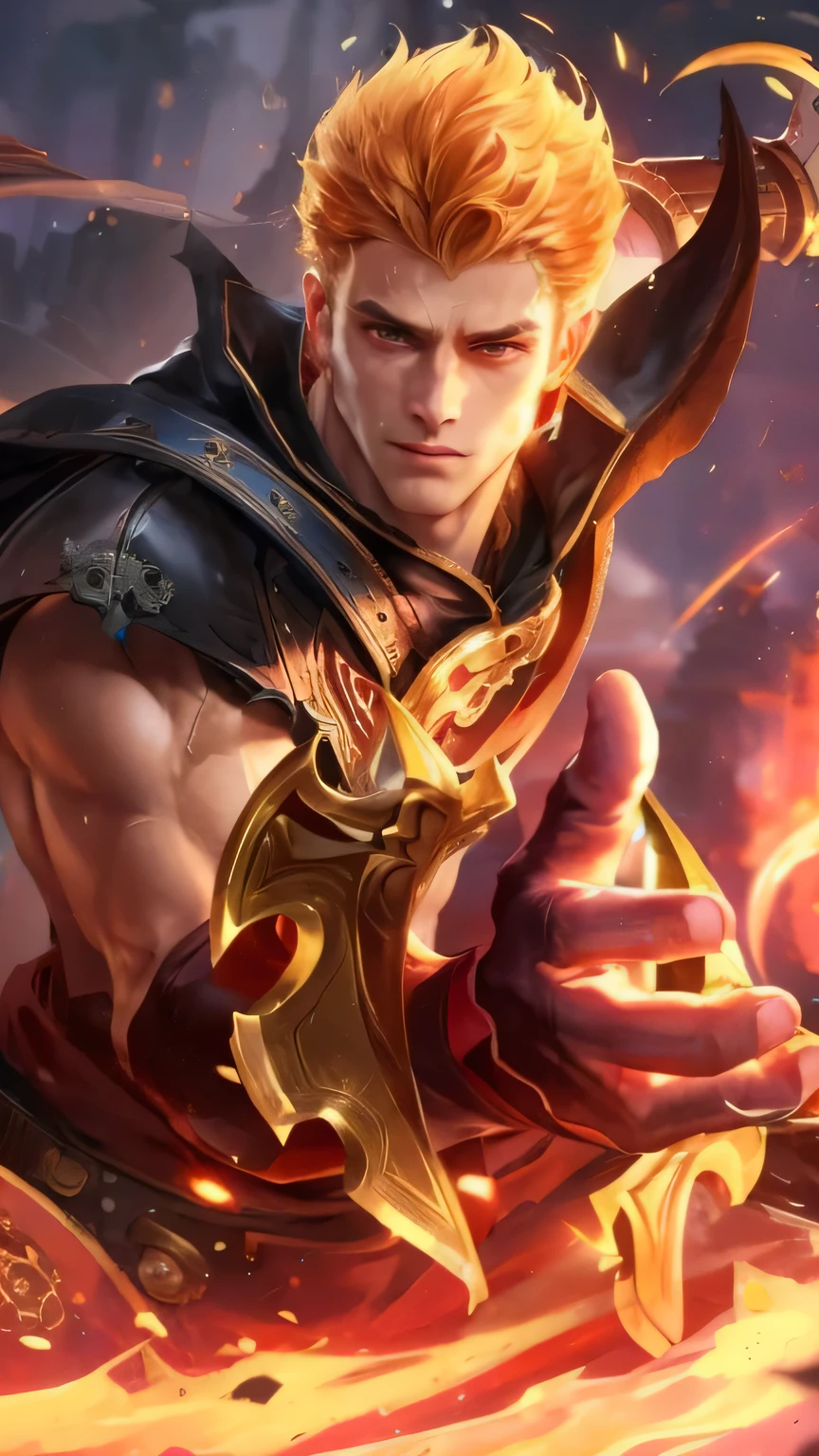 (Intricate Details, Masterpiece, Best Quality, High Resolution, 8k), (1man), (male:1.2), mature, dandy face, finely detailed eyes and face, toned body, masculine appeal, commanding presence, hot stud, bulging biceps and triceps, well-developed quadriceps and hamstrings, light skin, burgundy straight layered bangs hair, aquamarine eyes,  ornate details,  portrait, solo, half shot, looking down, detailed background, detailed face, (cogpunkai, cogpunk theme:1.1),  tech-mage,   [magic|technology], melding of spellcraft and advanced technology,  intricate [spellcasting clothes|mechanical gear], gear shaped glyphs,  ancient crystals,  [gears|ancient spell],  floating particles,  [innovative|enchanting] aura, high tech vehicle in background,   , finely detailed background, Depth of Field, VFX, young man and handsome
