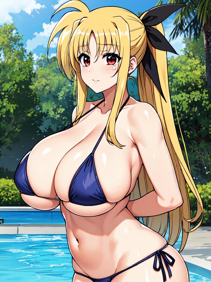 masterpiece,top-quality,fate testarossa harlaown,heroine of magical girl lyrical Nanoha,1girl,solo,blond hair,long hair,straight hair,outside splash hair,red eyes,beauty,very huge breasts,narrow waist,bust size is 120cm over,crying,sexy,soaked,seductive anime girl, oppai, biomechanical oppai,oppai proportions,Both hands are tied behind their backs and restrained,show oppai,put both hands behind her back,too much exposure swimsuit,micro bikini,swimsuit only,too much exposure swimsuit,micro bikini,swimsuit only,bust size is 120cm over,bust size is 120cm over,too much exposure swimsuit,micro bikini,swimsuit only,Both hands are tied behind their backs and restrained,show oppai,put both hands behind her back,show oppai,put both hands behind her backvery huge breasts,very huge breasts,bust size is 120cm over,too much exposure swimsuit,micro bikini,swimsuit only,Both hands are tied behind their backs and restrained,show oppai,very huge breasts,bust size is 120cm over,too much exposure swimsuit,micro bikini,swimsuit only,Both hands are tied behind their backs and restrained,show oppai,very huge breasts,where water collects,let your hair down,let your hair down,let your hair down,very huge breasts,bust size is 120cm over,too much exposure swimsuit,micro bikini,swimsuit only,Both hands are tied behind their backs and restrained,show oppai,very huge breasts,bust size is 120cm over,too much exposure swimsuit,micro bikini,swimsuit only,Both hands are tied behind their backs and restrained,show oppai,very huge breasts,bust size is 120cm over,too much exposure swimsuit,micro bikini,swimsuit only,Both hands are tied behind their backs and restrained,show oppai,No ribbon,No ribbon,No ribbon,No ribbon,No ribbon,No ribbon,No ribbon,No ribbon,No ribbon,don't tie her hair,don't tie her hair,don't tie her hair,don't tie her hair