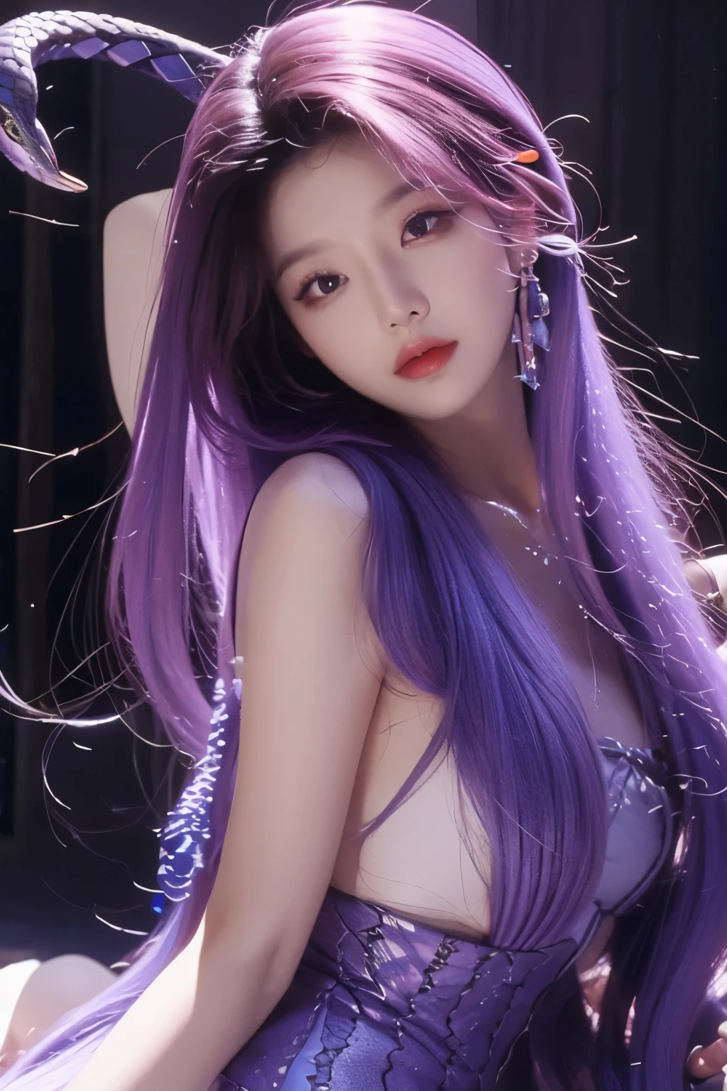 Masterpiece、beautiful girl、Medusa、Hair is snake