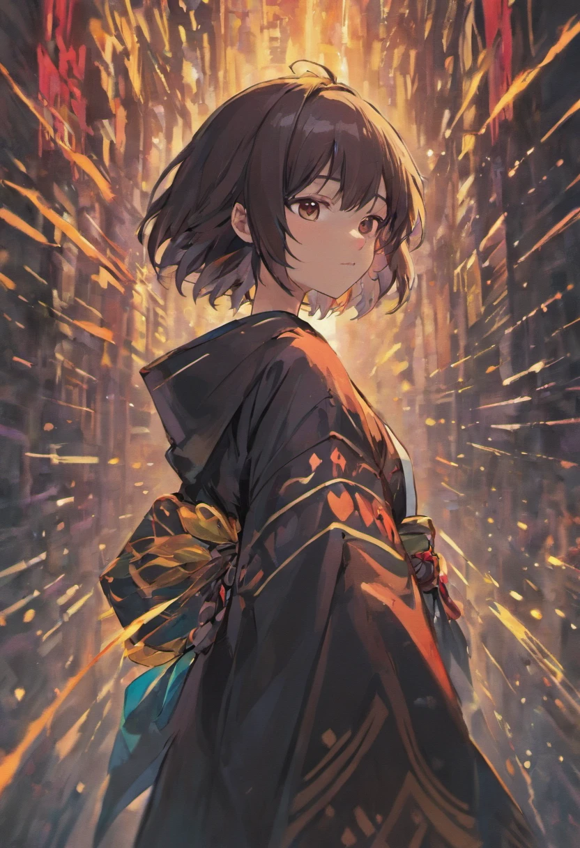 1 chico, solo, pelo pintiagudo, cabello ?????, ojos ?????, kimono ?????, alto, katana en su mano derecha