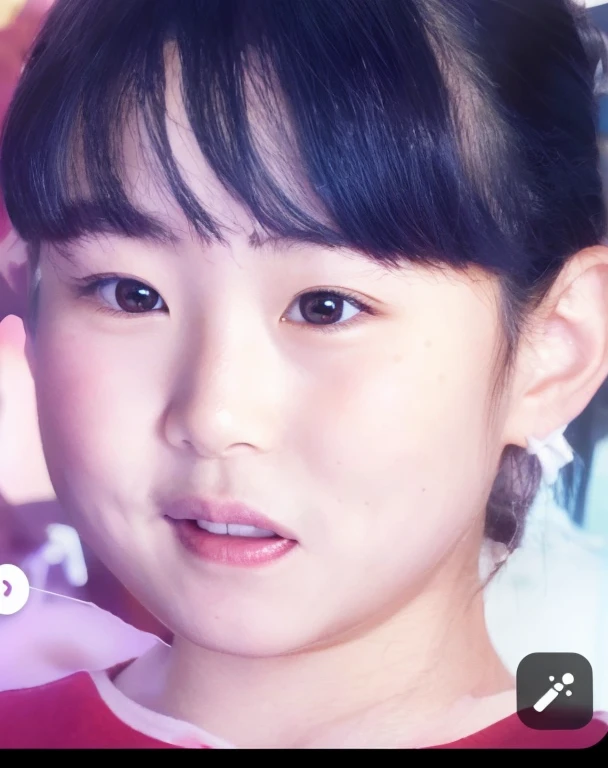 Japanese women、6Expressing a smiling expression、Make sure the pupils and whites of the eyes are clear。.、