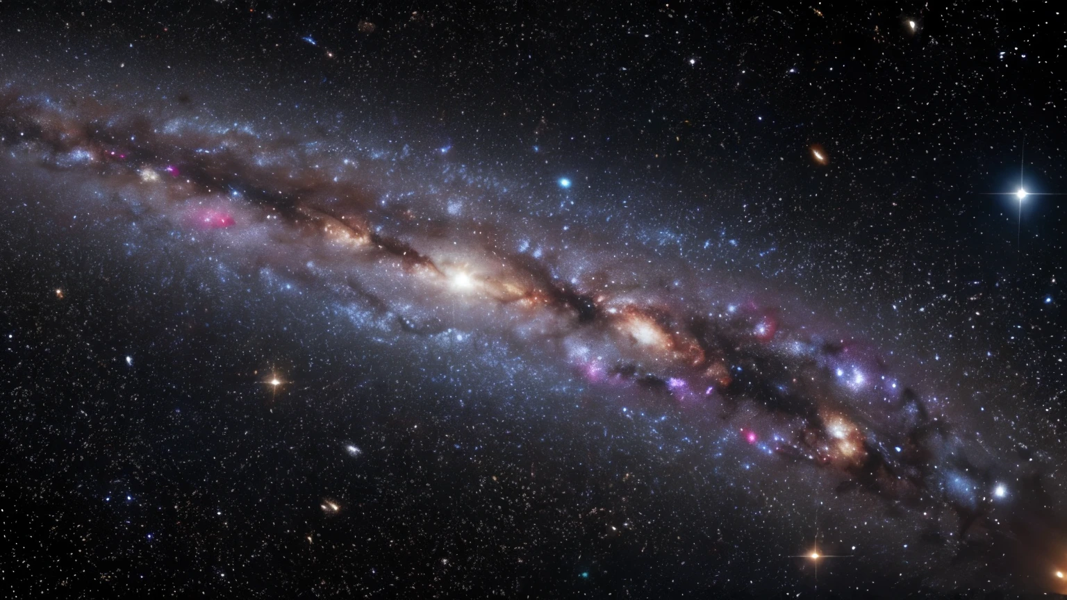 Ultra-high definition, realistic, as many as 50 galaxies as seen from space
