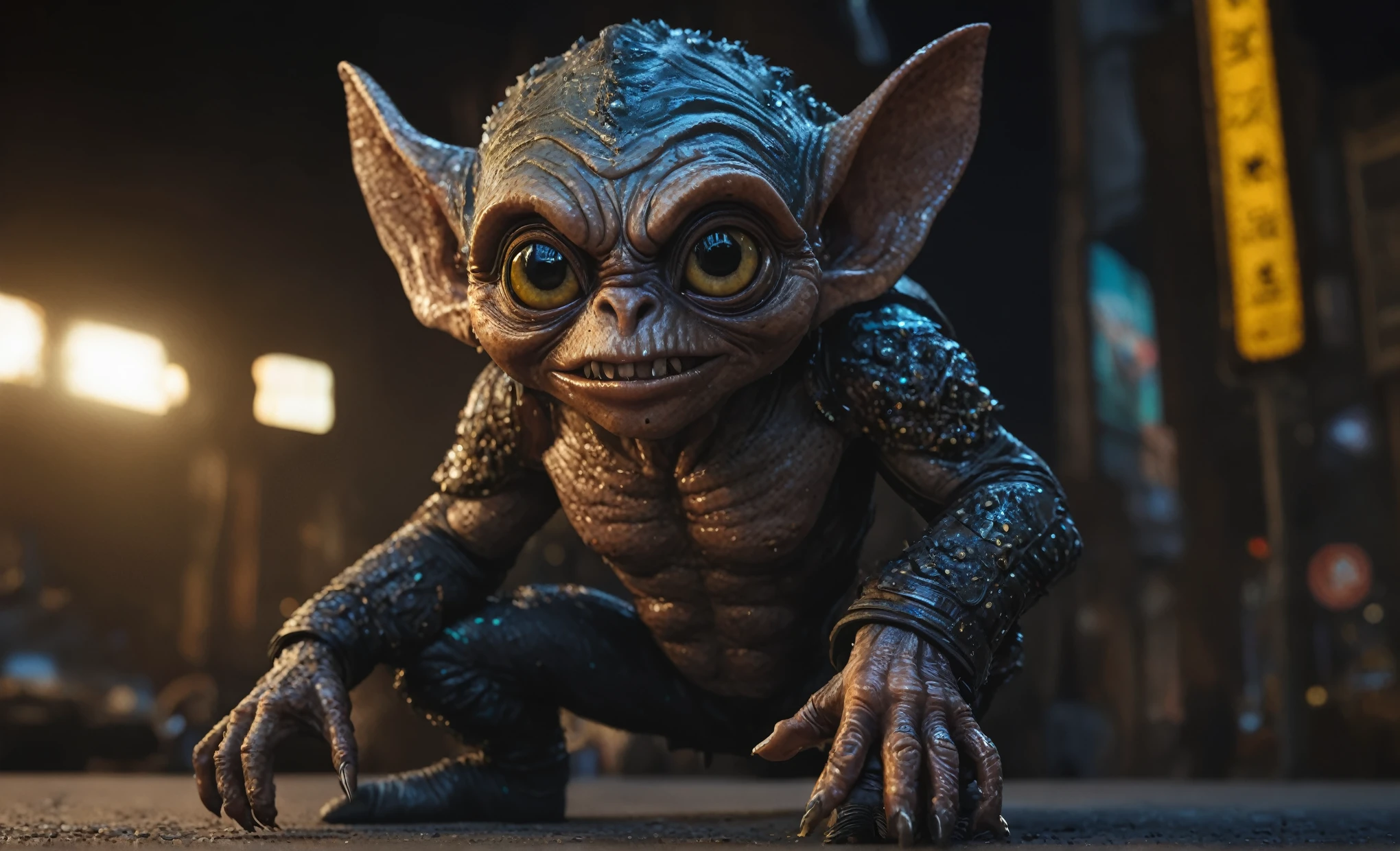 full body length shot,nerd graphite  Alien Entity,native africa slave ,nowadays azctec central city,Cinematic,soft colors, Technicolor,natural skin textures, hyper realism, hyper detailed,Extremely detailed,High contrast,Masterpiece,Realistic,Ultra Detailed, intricate details,realistic humid leather,extremely intricate details,Epic Realistic, cinematic style, irina yermolova,high contrast,hdr,extremely detailed, [deep night landscape],masterpiece, intricate details, eyes extremely detailed, high detailed eyes,8k resolution,retina, Nikon Z9,Korea,orc,Egypt, Pisces, transition between two art styles,full body length, Double contact, X-ray, Creative, vivid light, fantasy, Abstract, Surrealism, super detailed, high resolution,insanity national folk wear,skin  almost translucent, gothic elements, further emphasizing its dark air,Mestichino,Light particles,chaos,starfish's leather,Angkor Wat of Cambodia,"(The best lighting, dark, dramatic),(alien troll half-skull fetus, Hellraiser, Scars, , poison brain, , a rat inside the head, terror.),(fish eyes, calaveras). morning light.

