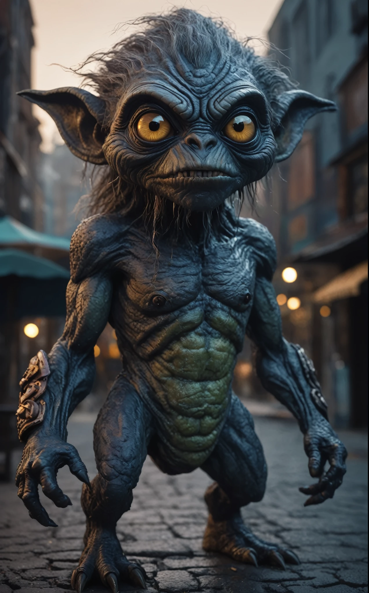 full-body-shot,niobium Manganite (The Alien Entity:troll:0.5), babychild, wants eat,survival in criminal city of future,Cinematic,soft colors, Technicolor,natural skin textures, hyper realism, hyper detailed,Extremely detailed,High contrast,Masterpiece,Realistic,Ultra Detailed, intricate details,realistic humid leather,extremely intricate,Epic Realistic, cinematic style,irina yermolova,high contrast,HDR,extremely detailed, [deep night landscape],masterpiece,intricate details,faded,eyes extremely detailed, high detailed eyes,8k resolution,RAW,retina, Nikon Z9