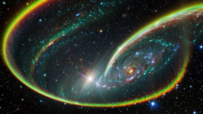 Please send us an image of a shining universe that represents the entire universe.