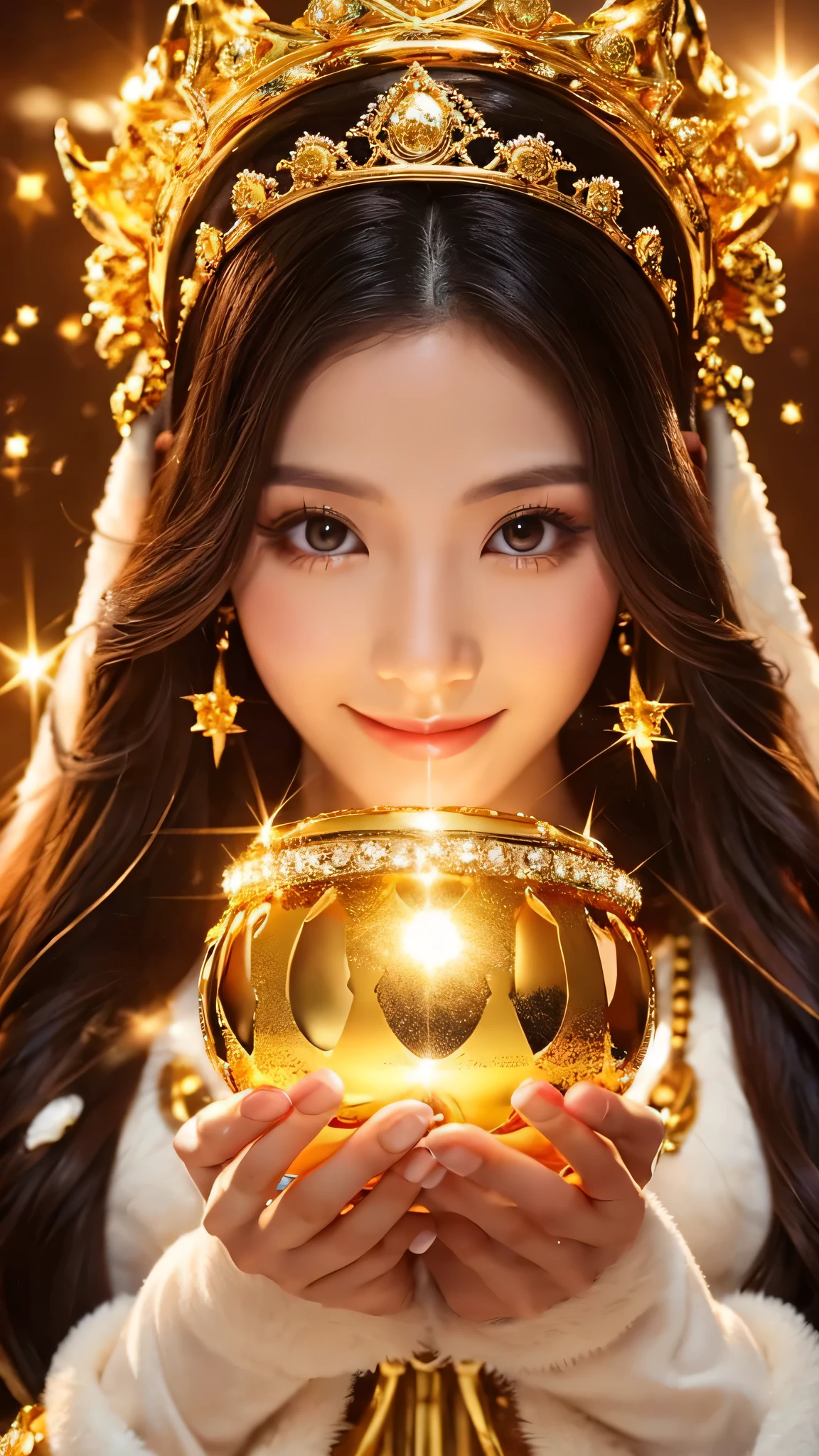 A goddess of beauty that everyone envies　gold　crown
