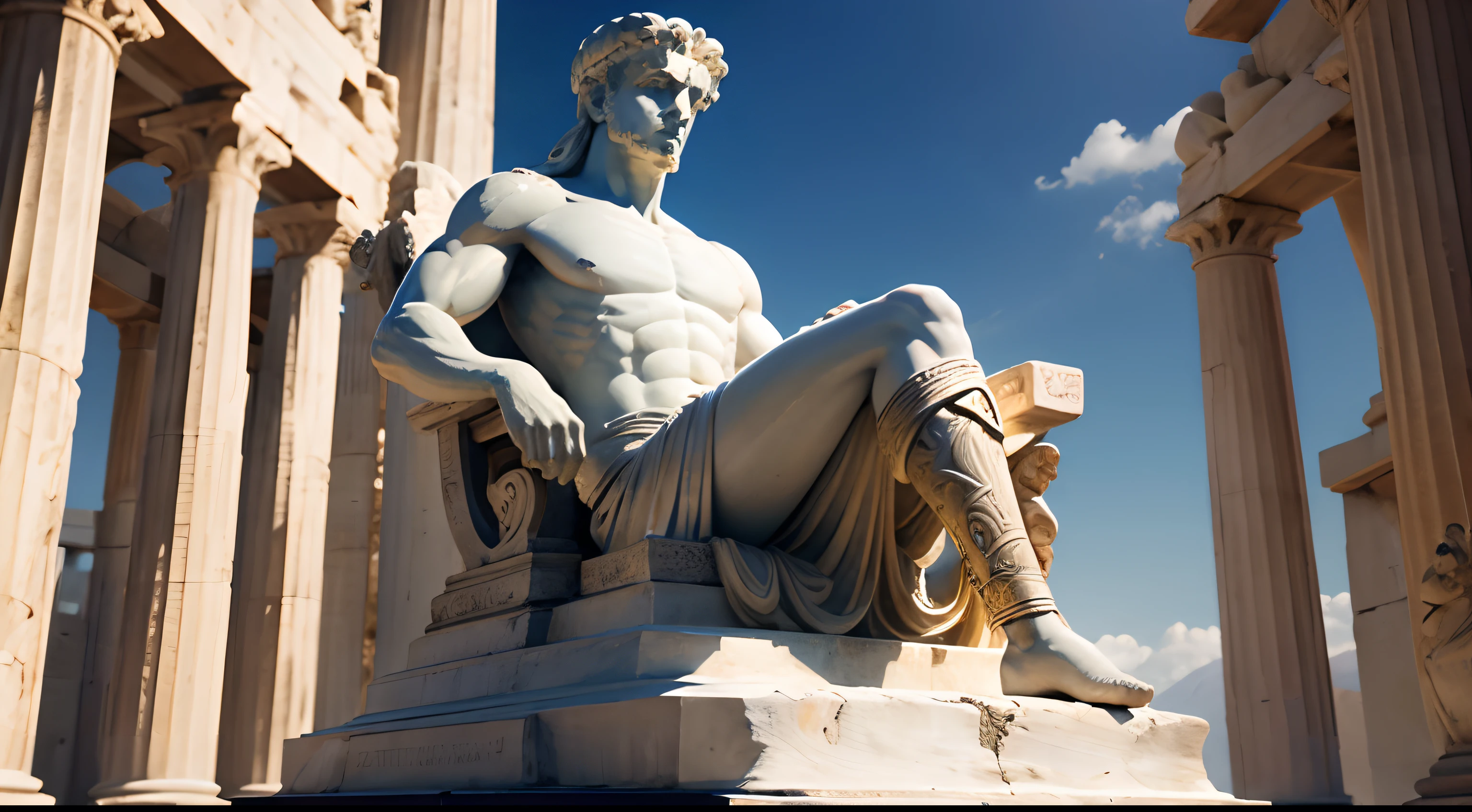 Greek statue of Zeno, Stoic