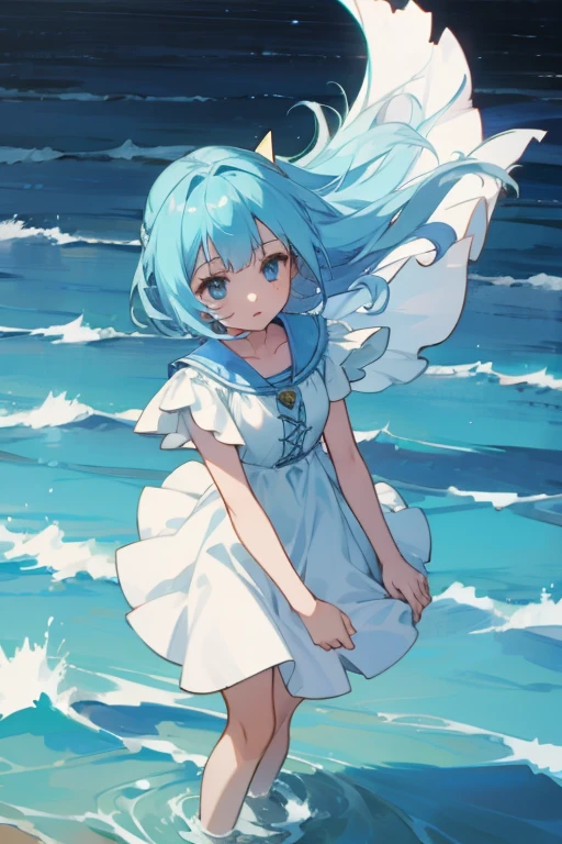 Sea dress magical girl