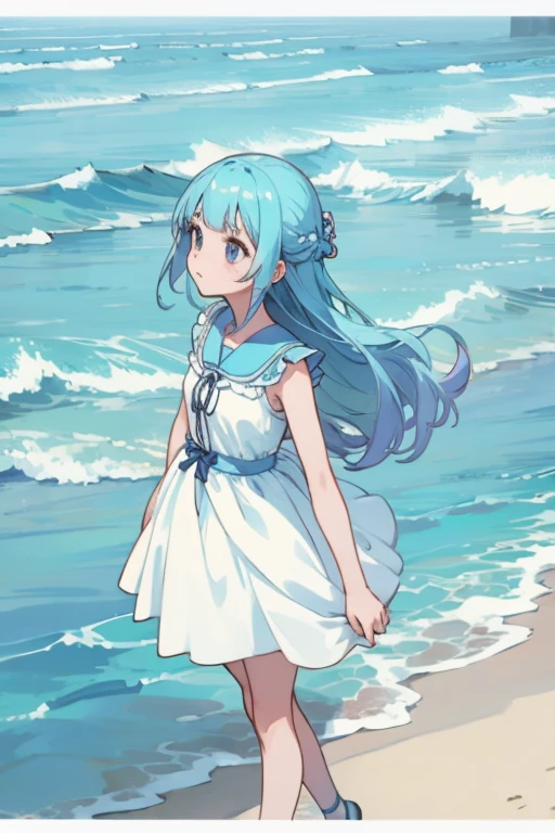 Sea dress magical girl