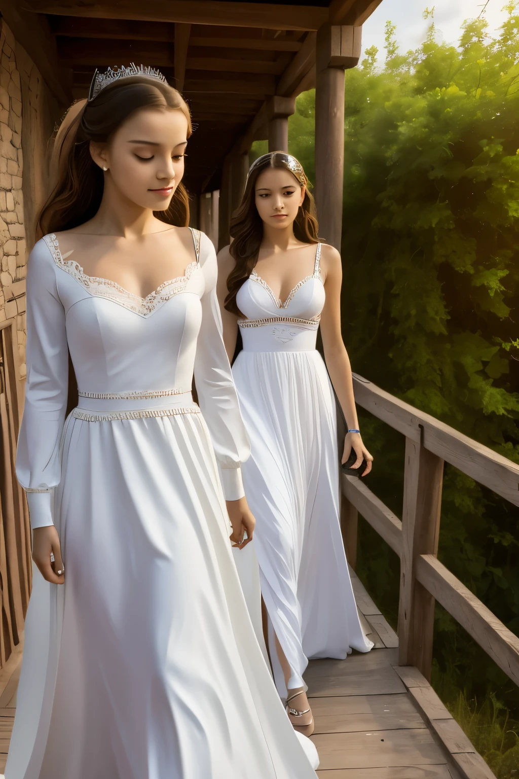 the princess gives you an escort to the border, then you continue alone towards the high priest's skin and..., cute face, tasy