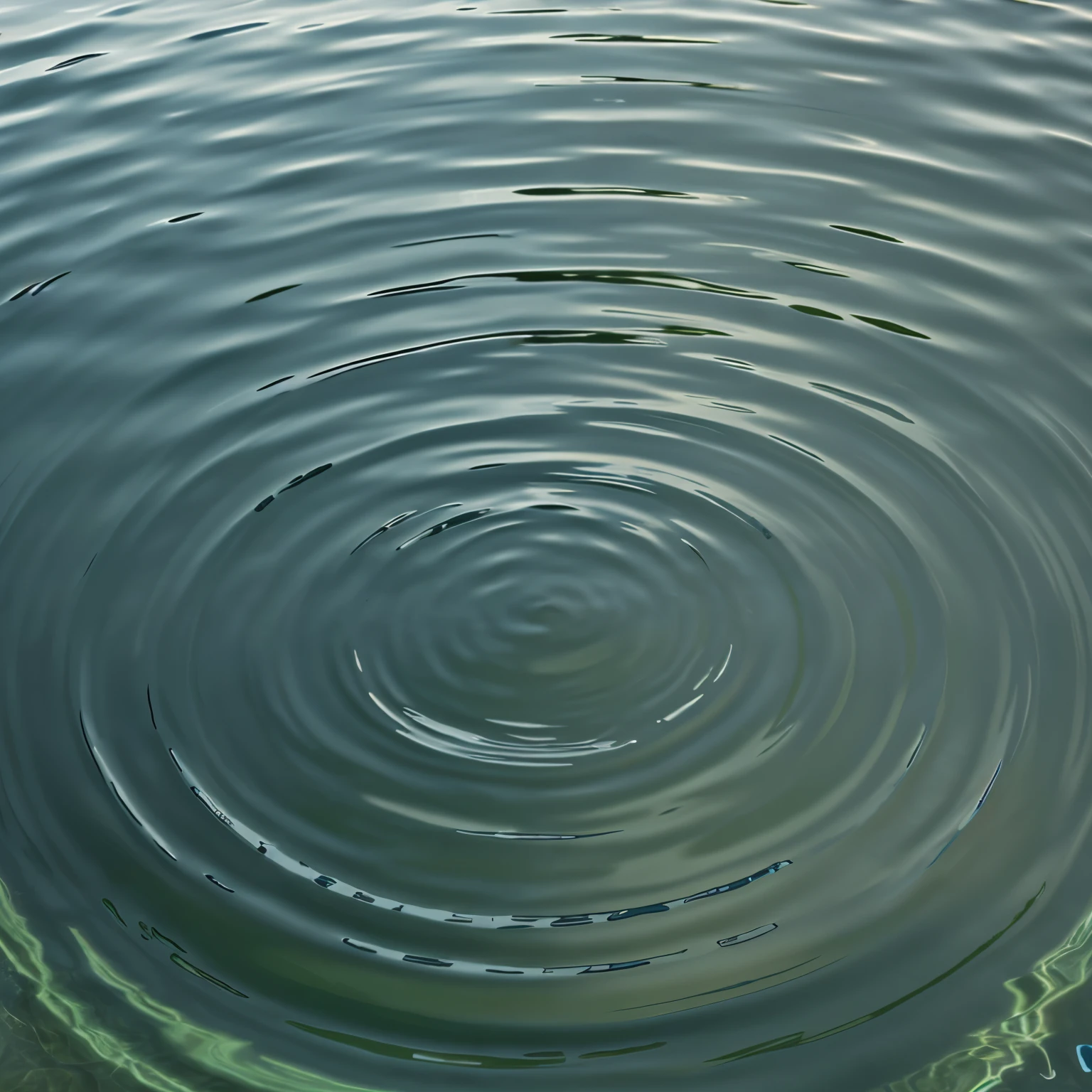 photo realistic gentle ripples on a waters surface.