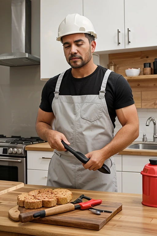 Man construction spatula 