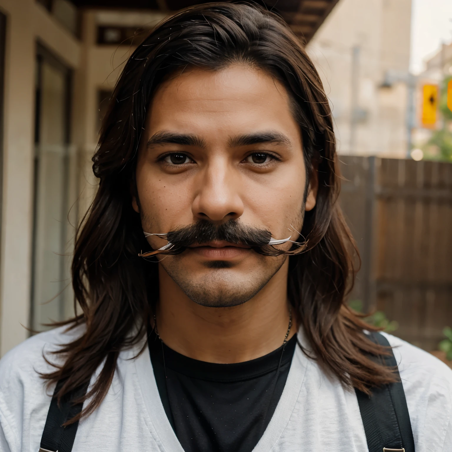 Perro con bigote