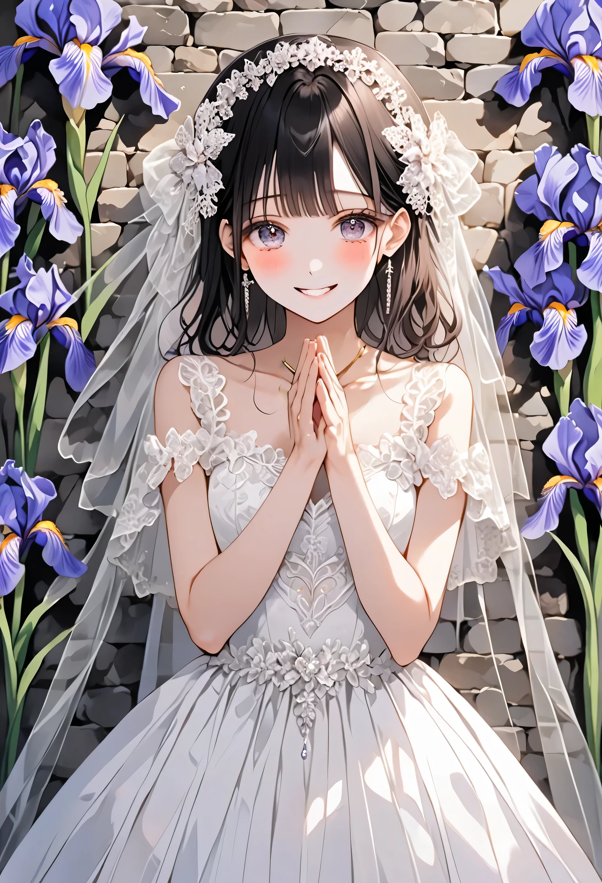 Anatomically correct finger depiction、Prayer Pose