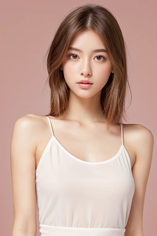 ((Best picture quality, 8K, tmasterpiece:1.3)), 1girll, Beautiful woman with slender abs:1.3, (Casual hairstyle, No leakage of big breasts:1.2), Low-cut bra,Super large,Ultra-fine face, A detailed eye, 二重まぶた,ssmile,Home,The figure is very bad,tiny small waist,Super big breasts,Close-up,Close-up chest,White-skinned,The background is casual,Close-up Shot Shot