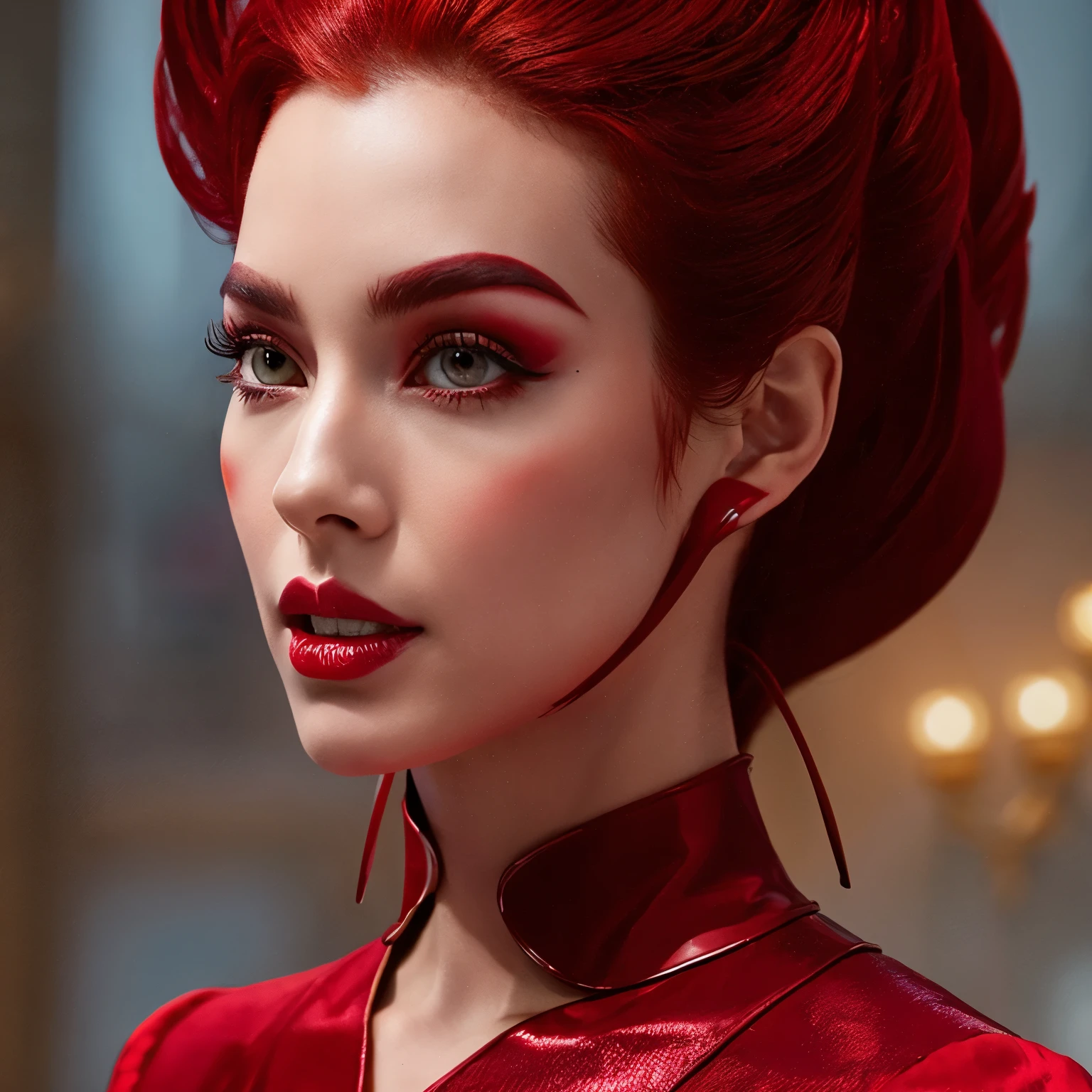 Red queen villain, malvada, dominando o mundo